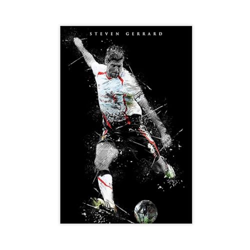 ocvdfss Steven Gerrard 2 Leinwand-Poster, Wandkunst, Dekordruck, Bild Gemälde für Wohnzimmer, Schlafzimmer, Dekoration, 30 x 45 cm