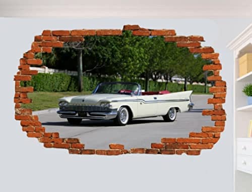 Wandtattoo Poster Nostalgischer Vintage CHEVI CAR 3D Zertrümmerter Wandaufkleber Raumdekoration Aufkleber Wandbild