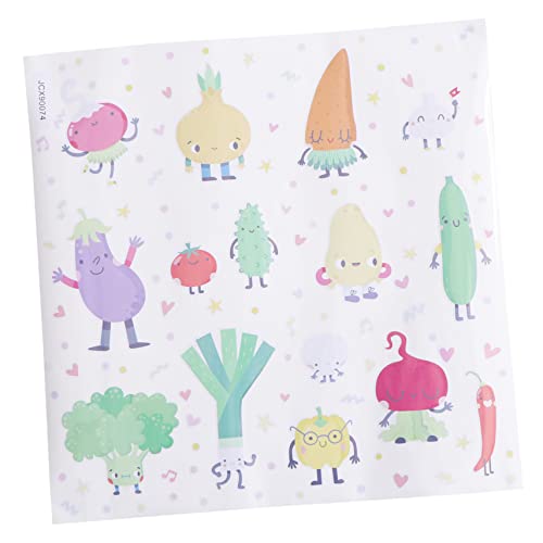 KONTONTY 1 Satz aufkleber für kühlschränke Wandtattoo Restaurant Wandtattoos für Lebensmittel Aufkleber für Wasserflaschen aufkleber kinder Wandaufkleber Cartoon-Aufkleber Obst schmücken