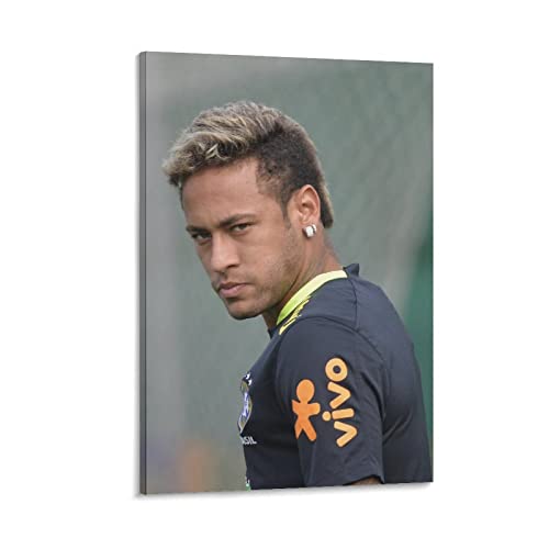 Neymar Jr 2023 Fußball-Poster, Malerei, Leinwand, Wandkunst, Wohnzimmer, Poster, Gemälde, 60 x 90 cm