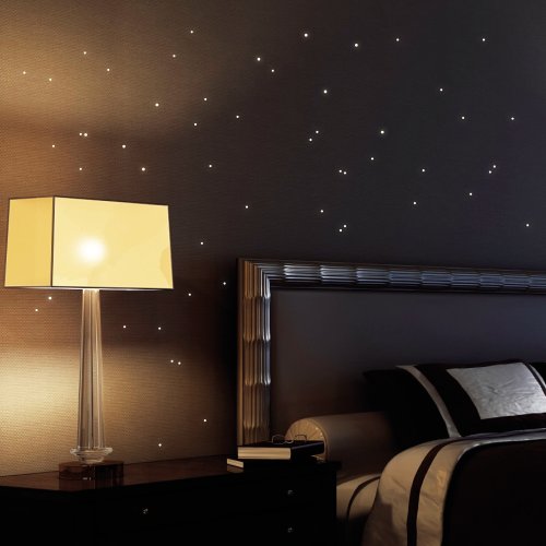 Wandtattoo-Loft Leuchtaufkleber Kinderzimmer 50 Stück nachleuchtende Punkte - Selbstklebende Leuchtpunkte fluoreszierend Sternenhimmel