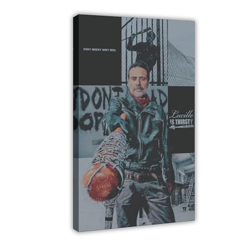 The Walking Dead 75 Leinwand-Poster, Wandkunst, Dekordruck, Bild, Gemälde für Wohnzimmer, Schlafzimmer, Dekoration, Rahmenstil, 60 x 90 cm