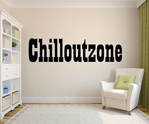 Wandtattoo Chilloutzone Chillout Zone Wohnzimmer Schlafzimmer * Größe 120cm x 30cm Jugendzimmer