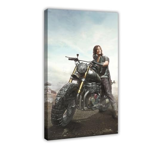 The Walking Dead 92 Leinwand-Poster, Wandkunst, Dekordruck, Bild, Gemälde für Wohnzimmer, Schlafzimmer, Dekoration, Rahmenstil, 50 x 75 cm