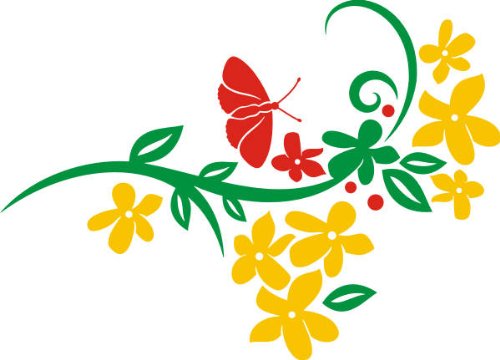 PEMA INDIGOS UG - Wandtattoo Wandsticker Wandaufkleber Aufkleber - Wandaufkleber DD154 Mehrfarbig Orchidee Honig 166 x 120 cm