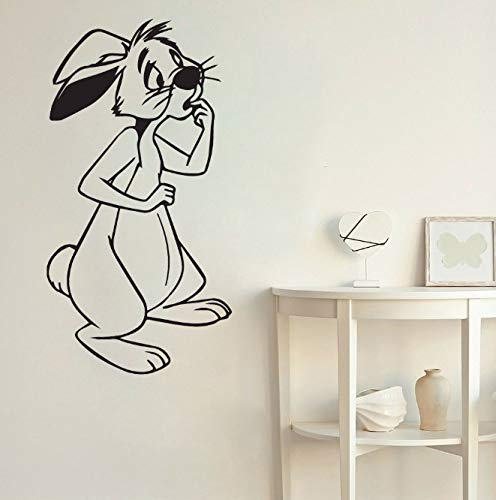 Kaninchen Wandaufkleber Winnie The Pooh Wandtattoo Cartoon Wohnzimmer Dekoration Tier Hause Aufkleber Kindergarten Gestanzte 42X80 cm