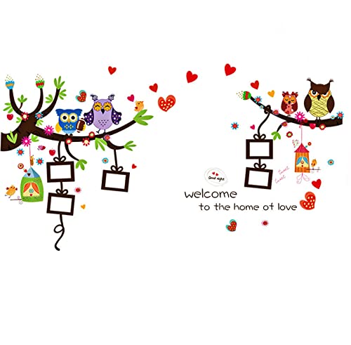 Wandtattoo Eulen OWL Wandaufkleber Wandsticker Deko Wand Wandbild