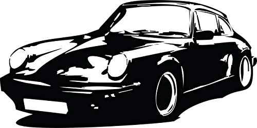 Wandtattoo: Sportauto/Sportwagen, Auto, Sport, Tuning, Car // Farb- und Größenwahl (Schwarz - 1200 mm x 600 mm)
