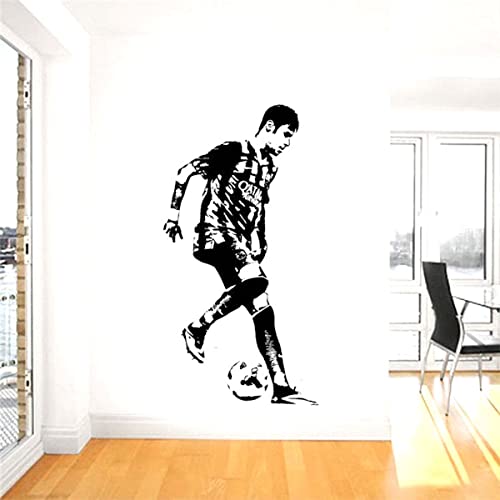 Wandaufkleber mit Fußballstern, Neymar Anime-Motiv, entfernbar, Heimdekoration