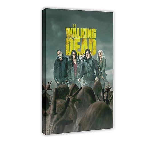 EXOTUF Filmposter  The Walking Dead , Leinwand-Poster, Wandkunst, Dekor, Bild, Gemälde für Wohnzimmer, Schlafzimmer, Dekoration, Rahmenstil, 50 x 75 cm