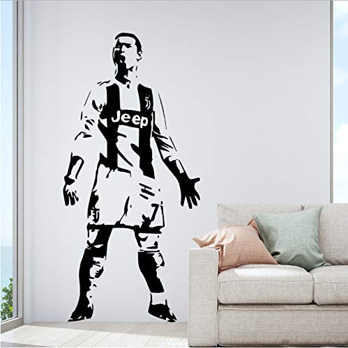 bingcheng Real Madrid Ronaldo Cr7 Wandaufkleber Dekorative Tapete Wohnkultur Für Kinder Jungen Zimmer Wandtattoo Aufkleber 43 cm X 91 cm