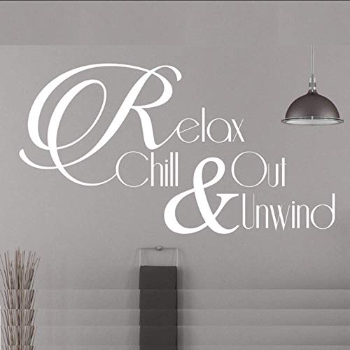 Entspannen Sie Sich Chill Out & Amp; Entspannen Sie Badezimmer Schlafzimmer Wandtattoo Aufkleber Kunst Wandaufkleber Wohnkultur Wohnzimmer 43 * 79Cm