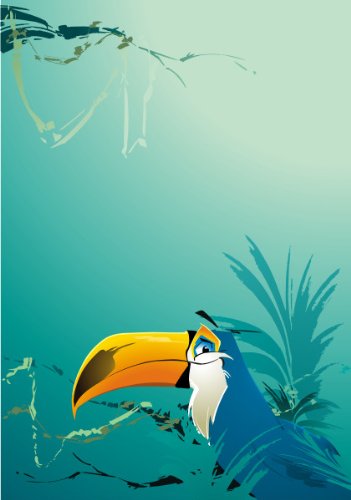 PEMA INDIGOS UG - Wandtattoo Wandsticker Wandaufkleber Aufkleber bunt farbig MF513 Schwäne Vögel im Wald 170 x 119 cm