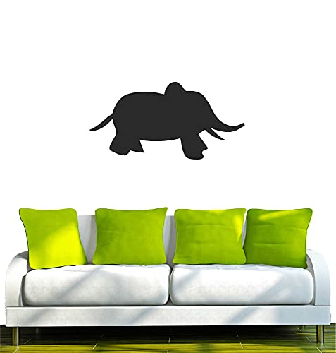 WANDTATTOO/Wandsticker schwarz w050 Elefant Afrika 40x20 cm
