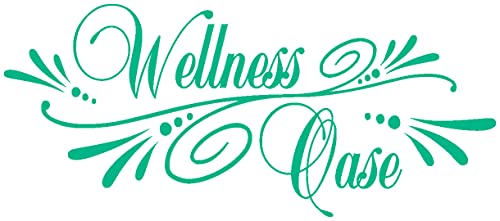 Samunshi® Wandtattoo Wellness Oase Wandsticker 80 x 35cm türkis