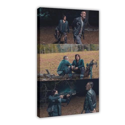 The Walking Dead 99 Leinwand-Poster, Wandkunst, Dekordruck, Bild, Gemälde für Wohnzimmer, Schlafzimmer, Dekoration, Rahmenstil, 60 x 90 cm