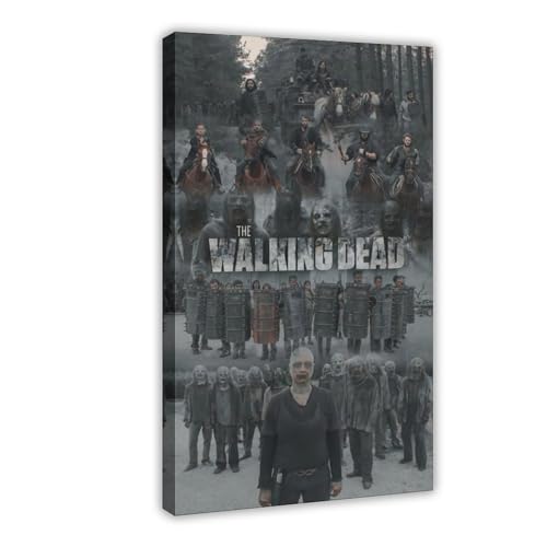 The Walking Dead 97 Leinwand-Poster, Wandkunst, Dekordruck, Bild, Gemälde für Wohnzimmer, Schlafzimmer, Dekoration, Rahmenstil, 60 x 90 cm