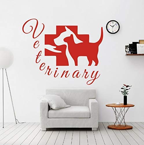 Niedliche Tiere Willkommen Hund Katze Haustier Shop Pokemon Tapete DIY Wandaufkleber Wandaufkleber Vinyl Künstler Heimdekoration Kinderzimmer 53 x 43 cm