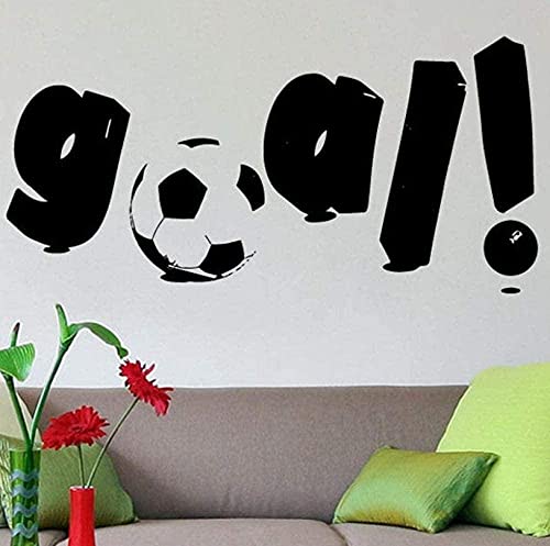 Fußballtor Wandaufkleber Fußball Sport Aufkleber Junge Zimmer Dekoration Aufkleber 28X58Cm