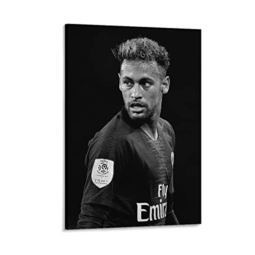Persimmon Neymar Jr 2023 Fußball Leinwandbild Poster Wandkunst Dekorative Bild Drucke Moderne Dekoration 50 x 75 cm