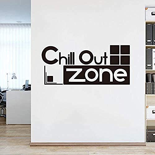 Chill Out Zone Wandaufkleber Boy Room Nursery Videospiel Zone Wall Decal Schlafzimmer Spielzimmer Vinyl Home Decor 77 * 35Cm