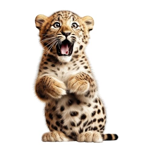 GRAZDesign Wandtattoo Baby Tiger, Wandsticker für Babyzimmer und Kinderzimmer, Wandeko für Jungen und Mädchen - 46x30cm