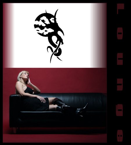 WANDTATTOO w153 Schlange, Flügel, Erde Wandaufkleber 80x44 cm flieder