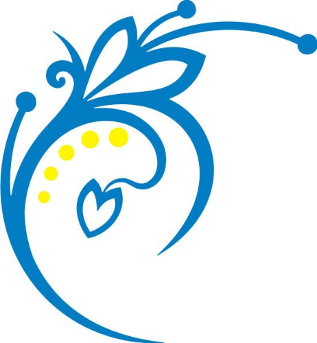 PEMA INDIGOS UG - Wandtattoo Wandsticker Wandaufkleber Aufkleber - Wandaufkleber DF224 Mehrfarbig Orchideen Herzen Pflanze 40 x 36 cm