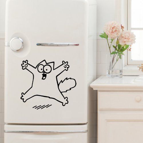 Ambiance-Live Wandtattoo Sticker Katze außerhalb des Autos - 15 x 25 cm, Schwarz