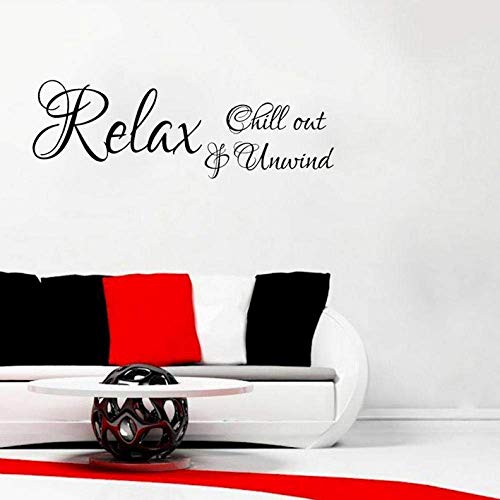 65 cm * 21,3 cm Relax Chill Out & amp; Amp; Entspannen Sie Art Decor für Badezimmer PVC Schlafzimmer Wandaufkleber