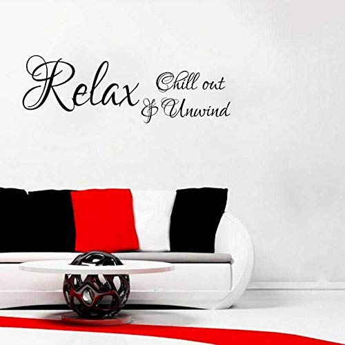 65 cm * 21,3 cm Relax Chill Out & amp; Amp; Entspannen Sie Art Decor für Badezimmer PVC Schlafzimmer Wandaufkleber