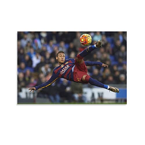Persimmon Neymar Jr 2023 Fußball-Poster, coole Kunstwerke, Malerei, Wandkunst, Leinwanddrucke, hängende Bilder, Poster, 20 x 30 cm