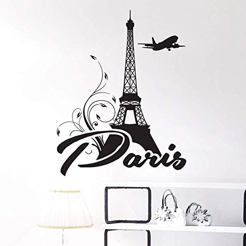 59 Cm X 76 Cm Turm Wandtattoo Vinyl Aufkleber Blume Paris Wandaufkleber Französisch Home Decor Romantische Wand Wanddekoration