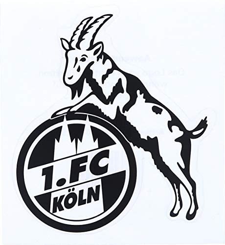 1. FC Köln Aufkleber transparent schwarz 8x10cm