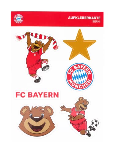 FC Bayern München Aufkleberbogen - Berni - Aufkleber Set Sticker FCB