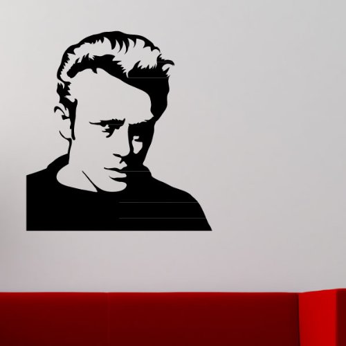 Ambiance-Live James Dean Porträt 2 - 50 X 45 cm, Türkis