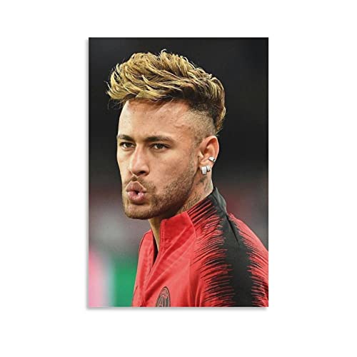 Neymar Jr 2023 Fußball-Poster, Kunstdruck, Wandgemälde, Leinwand, Poster, moderne Schlafzimmerdekoration, 40 x 60 cm