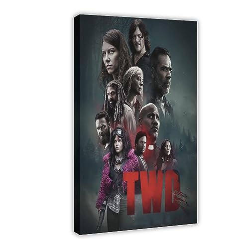 The Walking Dead 49 Leinwand-Poster, Wandkunst, Dekordruck, Bild, Gemälde für Wohnzimmer, Schlafzimmer, Dekoration, Rahmenstil, 60 x 90 cm