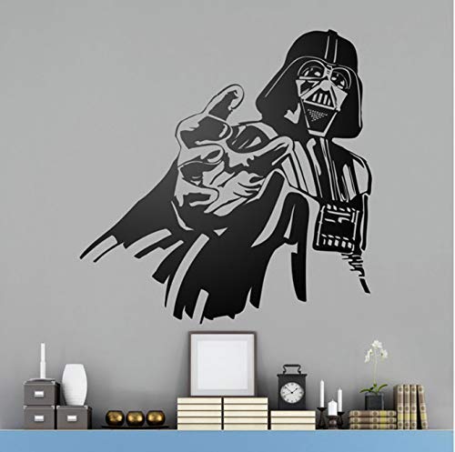 Darth Vader Wandkunst Poster Darth Vader Star Wars Wandtattoo Lustige Abziehbilder Autofenster Glaswandbilder Deko für Jungen Schlafzimmer 42 * 42Cm