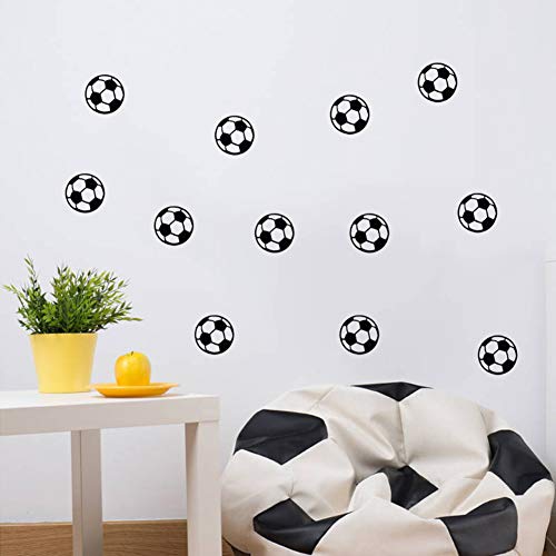 Qukaim Wandtattoo Fußball Wandaufkleber Aufkleber für Schlafzimmer und Wohnzimmer, DIY Heimdekoration