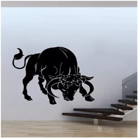Wandaufkleber - Vinyl-Wandtattoo Kuh Aufkleber für Tierkunst Aufkleber Wandbild Tapete 42x57cm