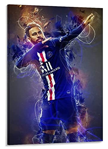 USANDY Kunstdruck Poster 30x50cm Kein Rahmen Neymar Jr Fußball kreatives Poster Wohnzimmer Schlafzimmer Gemälde