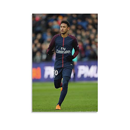 Persimmon Neymar Jr 2023 Fußball-Leinwand-Kunstposter und Wandkunst-Bilddruck, moderne Familiendekoration, Poster, 40 x 60 cm