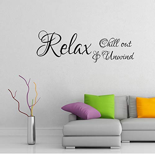 Entspannen Sie Sich Chill Out & Amp; Entspannen Sie Art Decor Für Badezimmer Pvc Schlafzimmer Wandaufkleber 65X21Cm