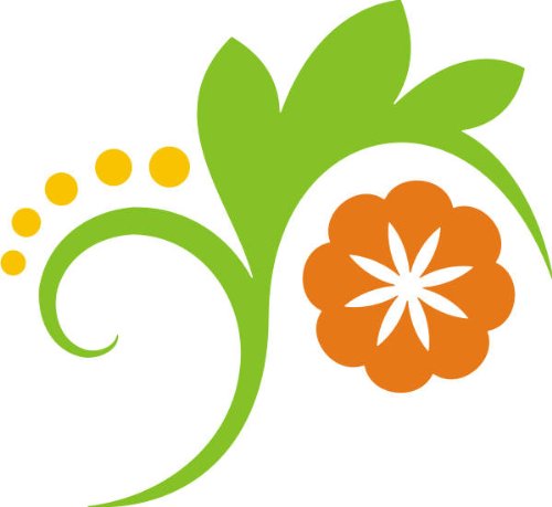 PEMA INDIGOS UG - Wandtattoo Wandsticker Wandaufkleber Aufkleber - Wandaufkleber DF164 Mehrfarbig schöne Orchidee Sterne 40 x 36 cm