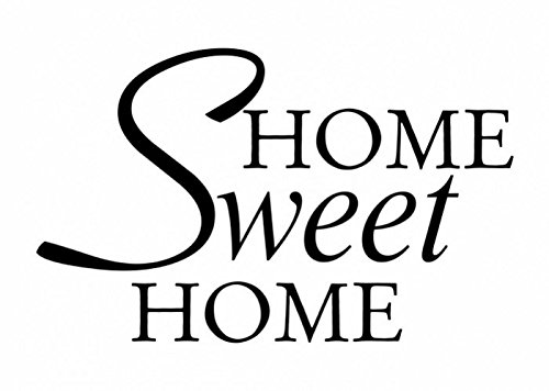 Wandtattooladen Wandtattoo - Home Sweet Home Größe:120x74cm Farbe: azurblau
