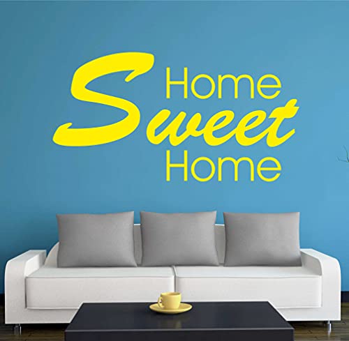 INDIGOS WG30012-22 Wandtattoo w012 Home Sweet Home 120 x 62, gelb