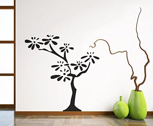 Hommay PVC Wand-Aufkleber Baum-Fonds Study Stil natürliche Sofa Wandtattoo Zuhause Tapete Mural Art DODOskinz 61 cm x 61 cm