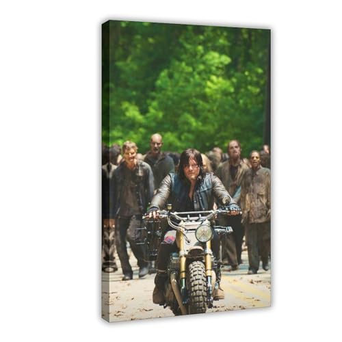 The Walking Dead 76 Leinwand-Poster, Wandkunst, Dekordruck, Bild, Gemälde für Wohnzimmer, Schlafzimmer, Dekoration, Rahmenstil, 60 x 90 cm