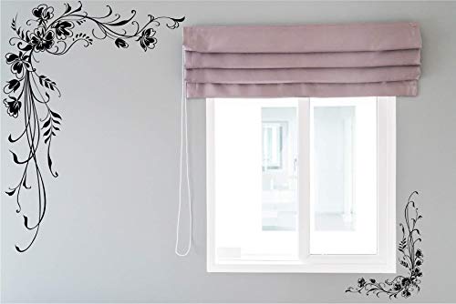 *NEU* Wandaufkleber/Wandtattoo/Wandsticker ***Blumenranke/Ornament*** (Größen.- und Farbauswahl)